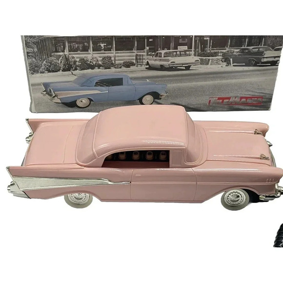 Vintage TeleMania Pink  57 Chevy Telephone in Original Box RARE - Picture 4 of 16